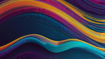 Abstract background with fluid electric patterns theme