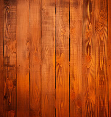 Wooden background with grain texture, top view. Wooden planks wall or table surface