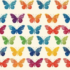 cute butterfly seamless pattern