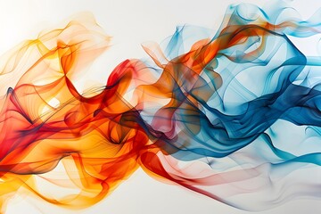 Obraz premium Soft silk ripples flowing through the abstract landscape