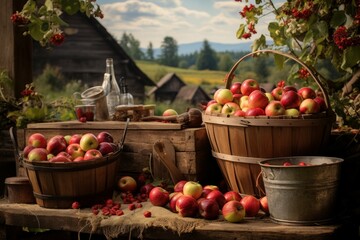 Apple orchards - Generative AI
