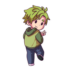 Cute boy illustration