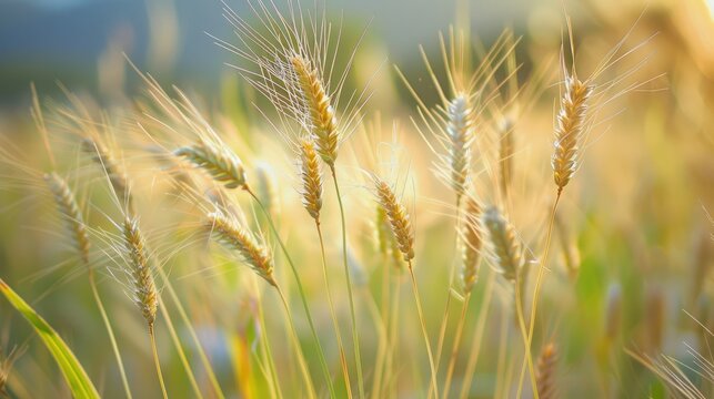 A lovely macro image capturing blooming wild grains in the nearby natural sanctuary