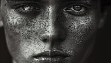 Naklejka premium Witness the intriguing contrast of emotions on a twofaced man