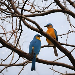 blue and yellow macaw