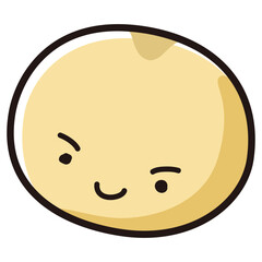 ひえ（穀物）のキャラクターのイラスト