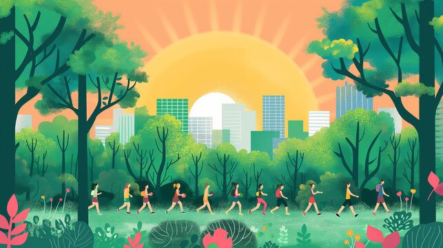 World Health Day: Promote healthy living exercise and health activities to raise awareness about health problems around the world.