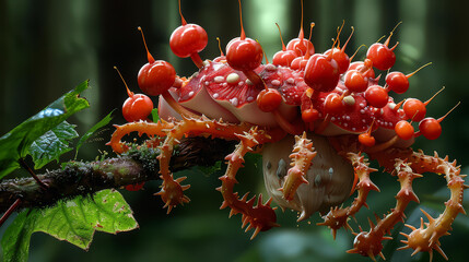 Fototapeta premium Indulge in the visual delight of Feast Your Eyes as it unlocks the potential of a delectable object through stunning illustrations.