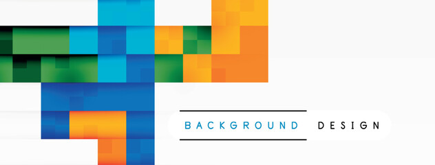 Dynamic colorful squares background. Vector Illustration For Wallpaper, Banner, Background, Card, Book Illustration, landing page