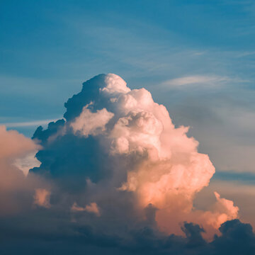Nature's watercolor painting, a symphony of colors against the fading light.