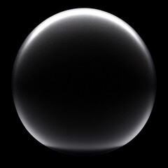 3d circle made of elegant transparent material on black background