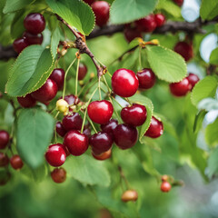 closeup-of-green-sweet-cherry-tree-branches-with-ripe-juicy-berries-in-garden-harvest-time