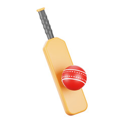 3d rendering cricket icon. 3d sport icon concept