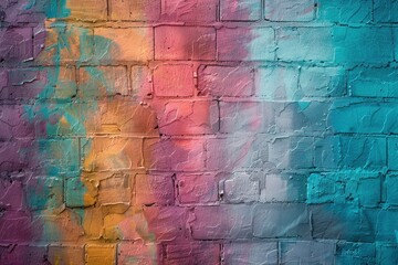 Colorful abstract wall background - generative ai