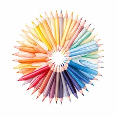 A watercolor of a colored pencil