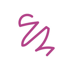 Colorful Squiggly Lines Vector 