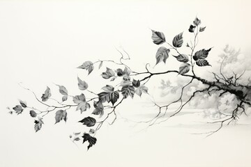 Naklejka premium Windy days - Generative AI