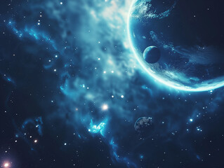 Fototapeta premium planet with space