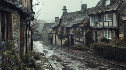 Fototapeta premium Medieval town by day in high resolution and high quality. concept towns, medieval, day, antiquity, houses, dynasty, kings