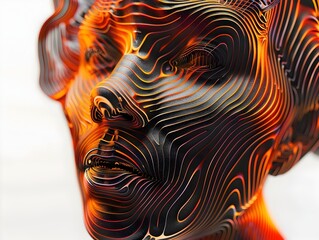 Mesmerizing Molten Waves of Vibrant Digital Textures and Fluid Patterns