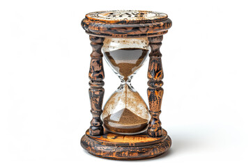 A hourglass isolated on white background