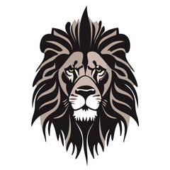 Vector face lion