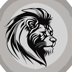 Vector logo lion