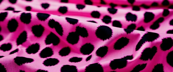 Obraz premium Fabric hot pink cheetah Hot Pink Cheetah Print Fabric