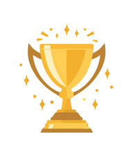 winner #1 trophy number one winner's golden shine winner's circle brand new award sweepstakes winning golden confetti sharp handles blank name plate trophy resizable vector generative ai 
