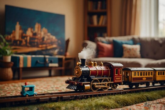 Children Toy Train, Nostalgic Living Room, Family Photo Album, Childhood Memories, Warm Photography, Nostalgic Memories