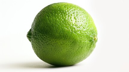Green lime isolated on a white background