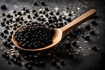 frying pan with a spoon