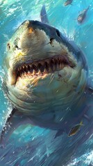 Great White Shark - I've always wanted to try and paint this one day!.