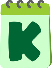 Calendar Letter Alphabet Vector Element