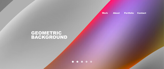 Colorful flowing shapes, wave lines with neon gradients. Vector Illustration For Wallpaper, Banner, Background, Card, Book Illustration, landing page