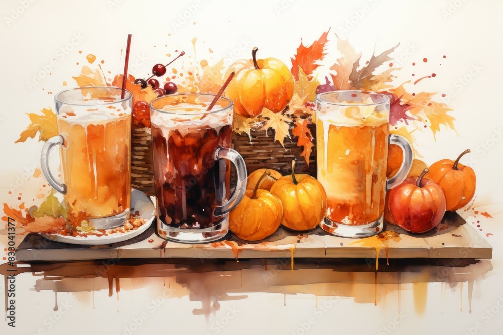 Canvas Prints Seasonal drinks - Generative AI