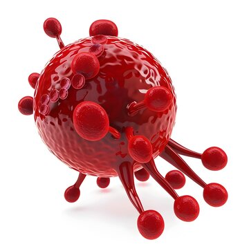 of Red Cell with Oxygen Molecule