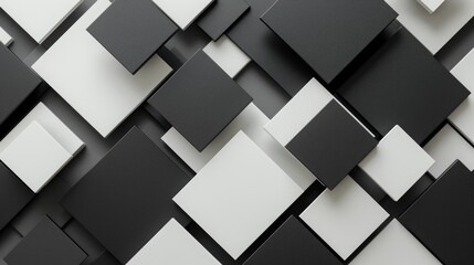 Black and white squares on a monochrome backdrop