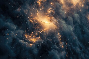 Obraz premium Brilliant display of cosmic color palette