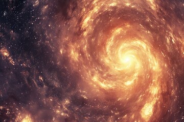 Celestial galaxy wonderland in vibrant color