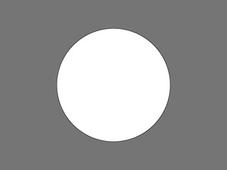 Simple white round shape on gray background suitable for banner and texts