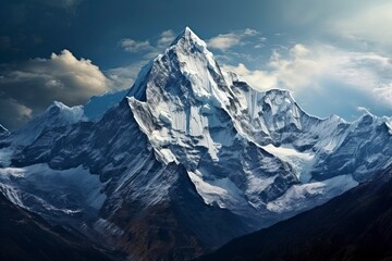 Obraz premium mount cook in arid region country, generative ai