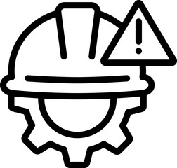 Risk Worker Line Icon