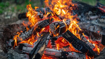 A lovely blaze Fire s diverse tongues Large outdoor fire