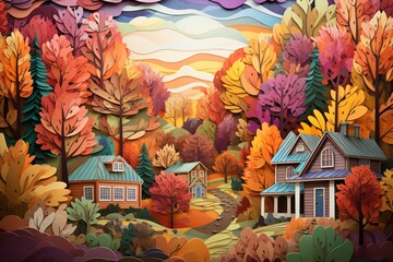 Cottages and cabins - Generative AI