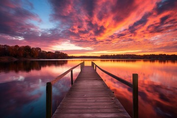 Fototapeta premium Autumn skies - Generative AI