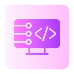 coding gradient icon