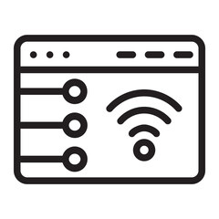 wireless services line icon