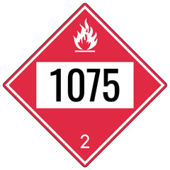 Hazardous material sign class 2