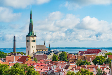 Obraz premium Old town of Tallinn in Estonia